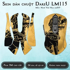 Skin dán chuột Dareu LM115 mẫu Nghê Việt Nam lsm035