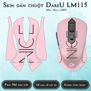 Skin dán chuột Dareu LM115 mẫu Nice ath003