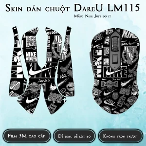 Skin dán chuột Dareu LM115 mẫu Nike Just do it