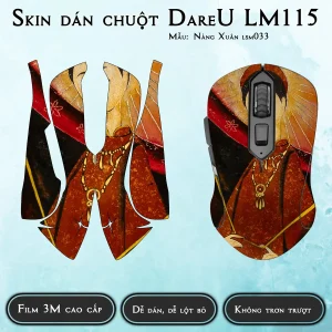 Skin dán chuột Dareu LM115 mẫu Nàng Xuân lsm033