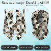 Skin dán chuột Dareu LM115 mẫu Ombre cubes đen trắng Skin dán chuột Dareu LM115 mẫu Ombre cubes đen trắng