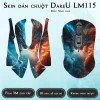 Skin dán chuột Dareu LM115 mẫu Song long Skin dán chuột Dareu LM115 mẫu Song long