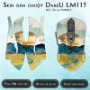 Skin dán chuột Dareu LM115 mẫu Sơn mài GSM012