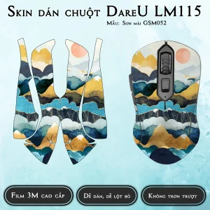 Skin dán chuột Dareu LM115 mẫu Sơn mài GSM052