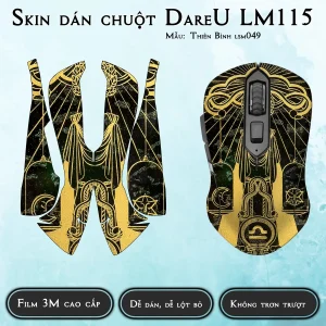 Skin dán chuột Dareu LM115 mẫu Thiên Bình lsm049