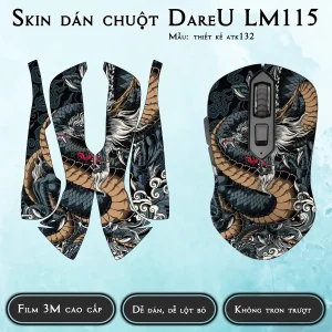 Skin dán chuột Dareu LM115 mẫu thiết kế atk132