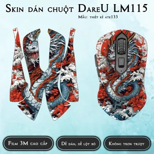 Skin dán chuột Dareu LM115 mẫu thiết kế atk133