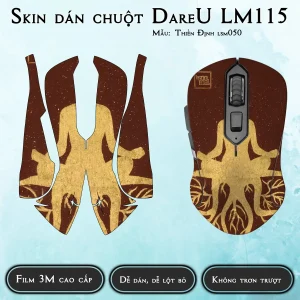 Skin dán chuột Dareu LM115 mẫu Thiền Định lsm050