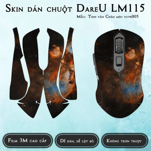Skin dán chuột Dareu LM115 mẫu Tinh vân Chân mèo vutr005