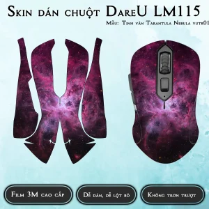 Skin dán chuột Dareu LM115 mẫu Tinh vân Tarantula Nebula vutr010