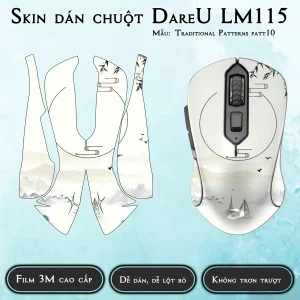 Skin dán chuột Dareu LM115 mẫu Traditional Patterns patt10