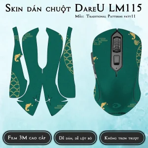 Skin dán chuột Dareu LM115 mẫu Traditional Patterns patt11