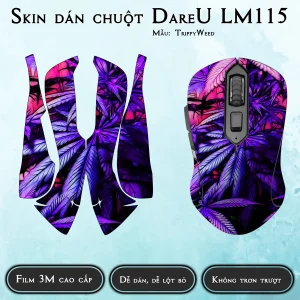 Skin dán chuột Dareu LM115 mẫu TrippyWeed