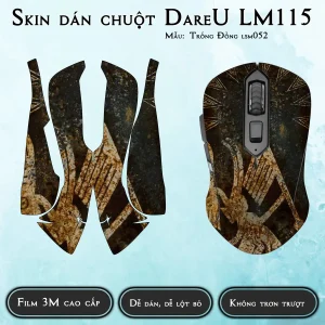 Skin dán chuột Dareu LM115 mẫu Trống Đồng lsm052