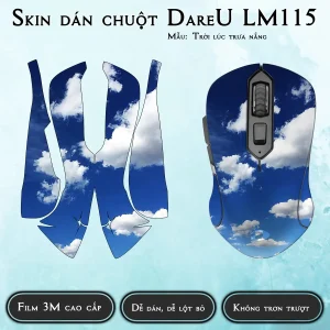 Skin dán chuột Dareu LM115 mẫu Trời lúc trưa nắng