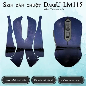 Skin dán chuột Dareu LM115 mẫu Trời đêm buồn