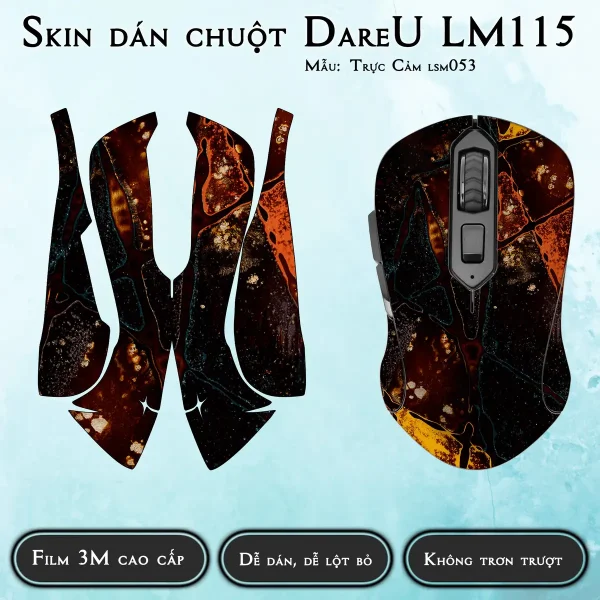 Skin dán chuột Dareu LM115 mẫu Trực Cảm lsm053