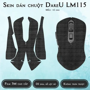 Skin dán chuột Dareu LM115 mẫu tổ ong