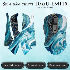 Skin dán chuột Dareu LM115 mẫu vân đá dah022