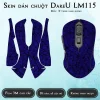 Skin dán chuột Dareu LM115 mẫu X-cross xanh dương Skin dán chuột Dareu LM115 mẫu X-cross xanh dương