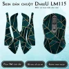 Skin dán chuột Dareu LM115 mẫu đá xanh ghép viền vàng Skin dán chuột Dareu LM115 mẫu đá xanh ghép viền vàng