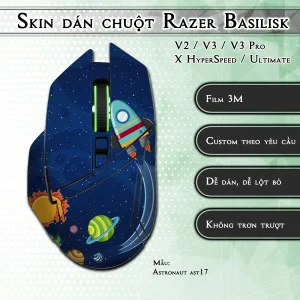 Skin dán chuột Razer Basilisk mẫu Astronaut ast17