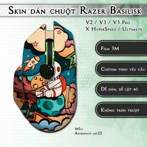 Skin dán chuột Razer Basilisk mẫu Astronaut ast22