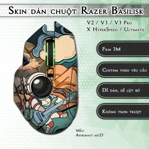 Skin dán chuột Razer Basilisk mẫu Astronaut ast23