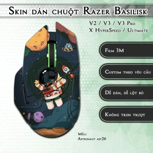 Skin dán chuột Razer Basilisk mẫu Astronaut ast26