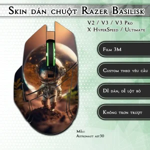 Skin dán chuột Razer Basilisk mẫu Astronaut ast30