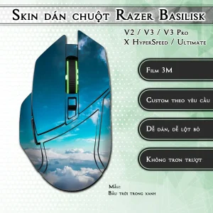 Skin dán chuột Razer Basilisk mẫu Bầu trời trong xanh