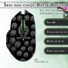 Skin dán chuột Razer Basilisk mẫu Chrome Heart đen Skin dán chuột Razer Basilisk mẫu Chrome Heart đen