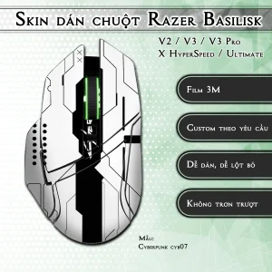Skin dán chuột Razer Basilisk mẫu Cyberpunk cyb07