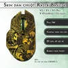 Skin dán chuột Razer Basilisk mẫu Cá chép hóa rồng CHR002-2 Skin dán chuột Razer Basilisk mẫu Cá chép hóa rồng CHR002-2