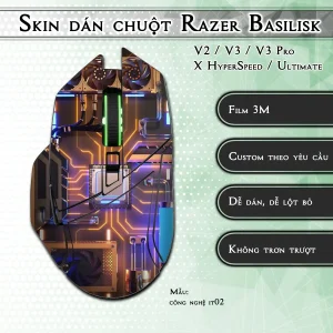 Skin dán chuột Razer Basilisk mẫu công nghệ it02