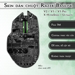 Skin dán chuột Razer Basilisk mẫu công nghệ it03