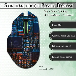 Skin dán chuột Razer Basilisk mẫu công nghệ tec002