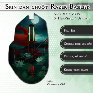 Skin dán chuột Razer Basilisk mẫu Cổ phong acp005