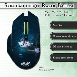 Skin dán chuột Razer Basilisk mẫu Cổ phong acp009