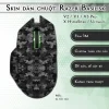 Skin dán chuột Razer Basilisk mẫu da rắn xám Skin dán chuột Razer Basilisk mẫu da rắn xám
