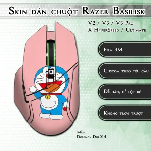 Skin dán chuột Razer Basilisk mẫu Doremon Dor014