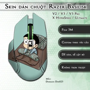 Skin dán chuột Razer Basilisk mẫu Doremon Dor023