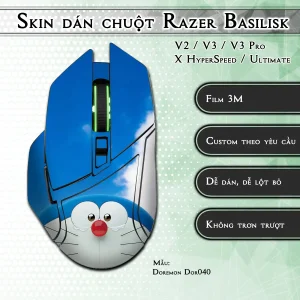 Skin dán chuột Razer Basilisk mẫu Doremon Dor040