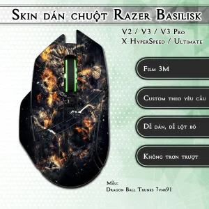 Skin dán chuột Razer Basilisk mẫu Dragon Ball Trunks 7vnr91