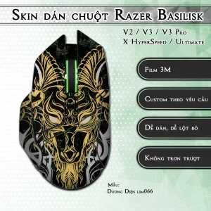 Skin dán chuột Razer Basilisk mẫu Dương Diện lsm066