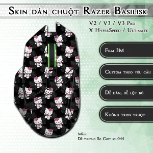 Skin dán chuột Razer Basilisk mẫu Dễ thương So Cute scu044