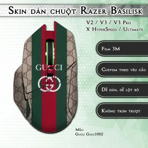 Skin dán chuột Razer Basilisk mẫu Gucci Gucc1002