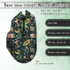 Skin dán chuột Razer Basilisk mẫu hoa văn sticker stic234