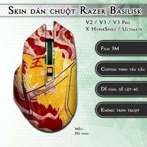 Skin dán chuột Razer Basilisk mẫu Hổ vàng