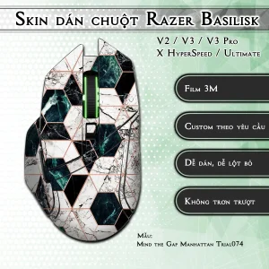 Skin dán chuột Razer Basilisk mẫu Mind the Gap Manhattan Trial074